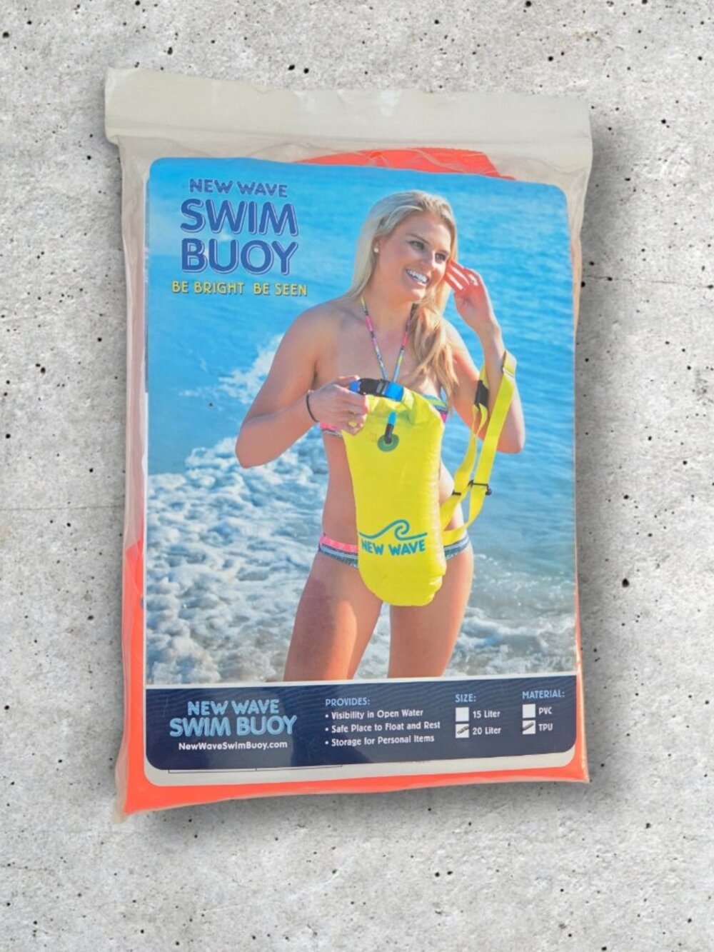 New Wave Swim Buoy - Swim Safety Float NWT